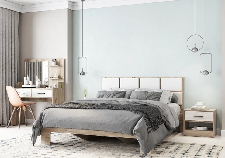 Мебель для спальни Соната №1 Дуб Крафт Серый - Дуб Крафт Белый в Орле - изображение