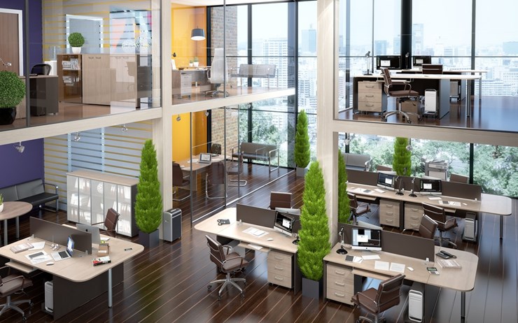 Офисный набор мебели Xten для двух сотрудников с тумбочками в Орле - изображение 4