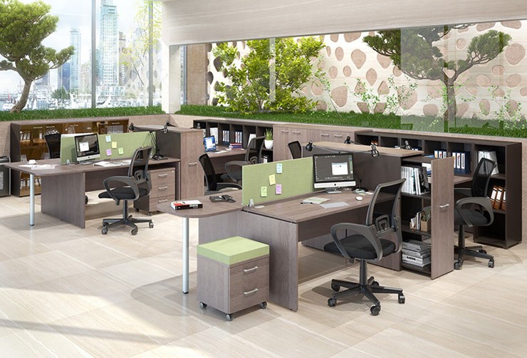 Офисный набор мебели Xten для двух сотрудников с тумбочками в Орле - изображение 1