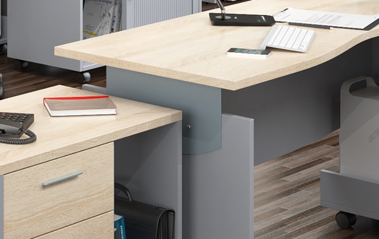 Офисный набор мебели OFFIX-NEW для 4 сотрудников с двумя шкафами в Орле - изображение 2