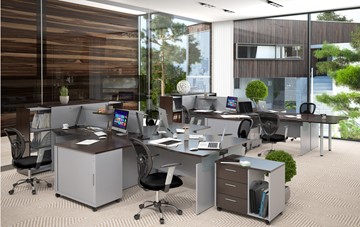 Офисная мебель OFFIX-NEW для двух сотрудников и руководителя в Орле - предосмотр 1