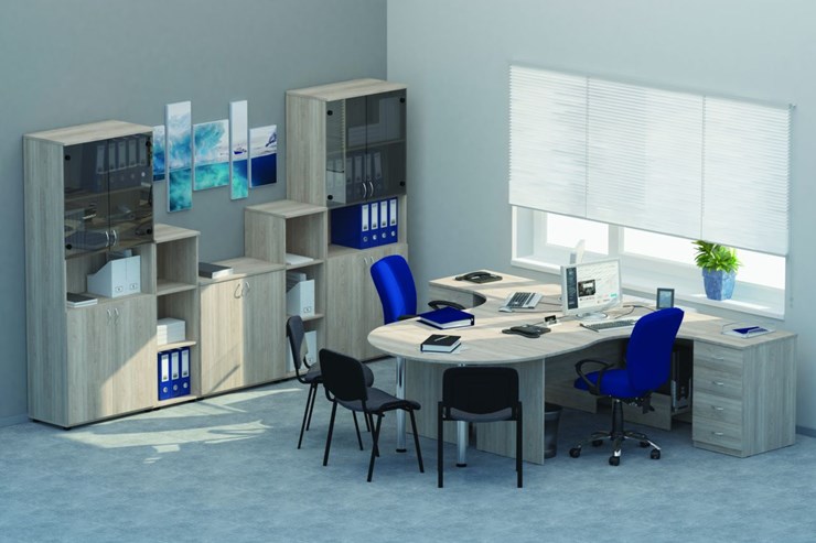 Мебель для персонала Twin для 2 сотрудников с совмещенными столами в Орле - изображение