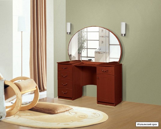 Туалетный стол №4, Ивушка-5, цвет Итальянский орех в Орле - изображение