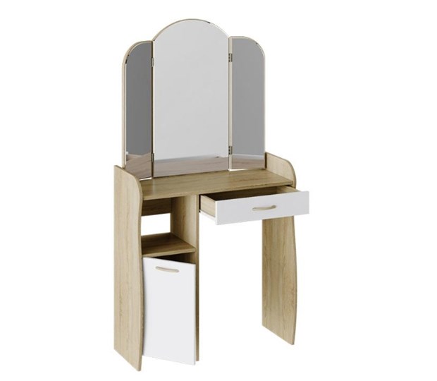 Стол туалетный София Т1, цвет Дуб сонома/Белый в Орле - изображение 2