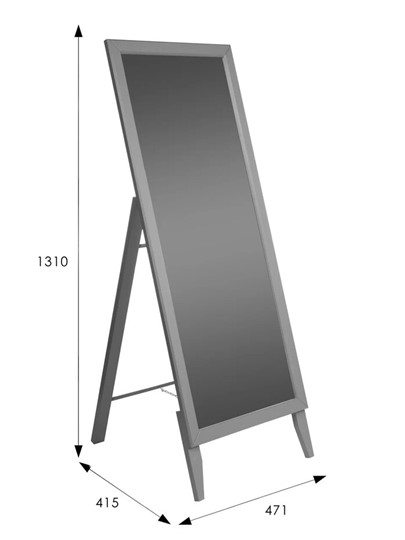Напольное зеркало в спальню BeautyStyle 29 (131х47,1х41,5см) Серый в Орле - изображение 6