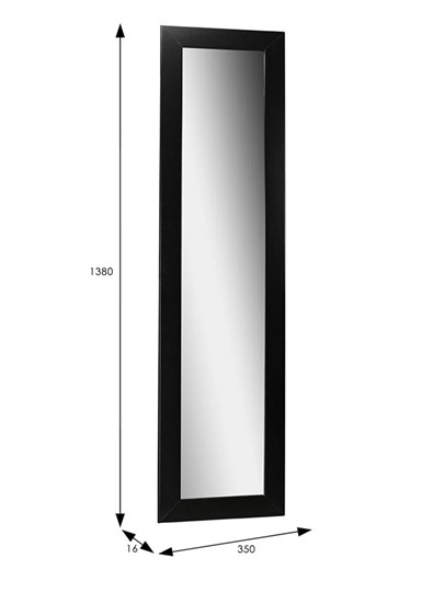 Зеркало настенное в гардероб BeautyStyle 9 (черный) в Орле - изображение 2