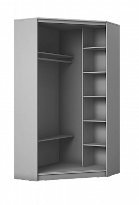 Детский шкаф-купе угловой Хит-У-24-4-77-29, Панда, Белый в Орле - изображение 1