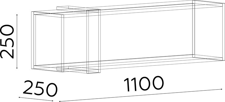 Полка навесная Гринвич (шкаф навесной мод.7) в Орле - изображение 1