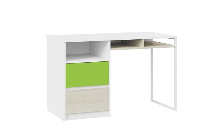 Письменный стол Сканди СМ-386.15.02-20 (Дуб Гарден, Белая, Зеленый) в Орле - изображение 2
