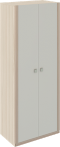 Шкаф двухдверный Глэдис М22 (Шимо светлый/Белый текстурный) в Орле