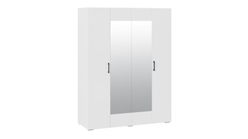 Шкаф распашной 4-х дверный с зеркалом Нео (Белый) в Орле