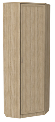 Шкаф 402 угловой со штангой, цвет Дуб Сонома в Орле - изображение