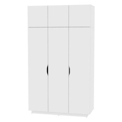 Шкаф распашной Аврора (H21) 2322х1351х540 Белый в Орле - изображение