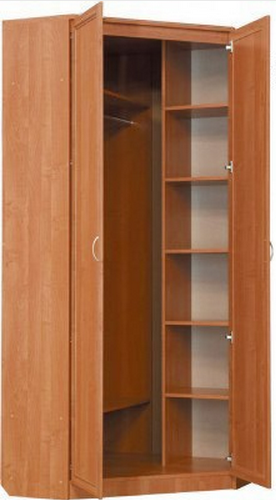 Шкаф распашной 401 угловой со штангой, цвет Венге в Орле - изображение 1