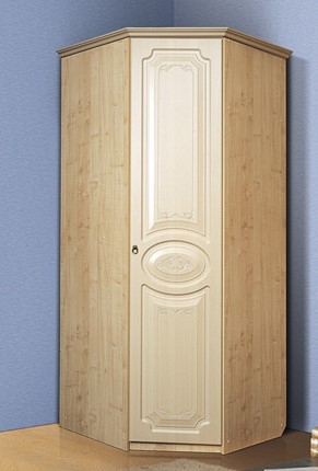 Распашной угловой шкаф Ивушка-5, цвет Дуб беленый в Орле - изображение