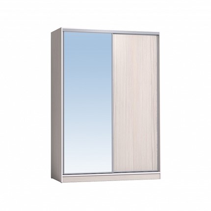 Шкаф 2-х створчатый 1600 Домашний Зеркало/ЛДСП, Бодега светлый в Орле - изображение