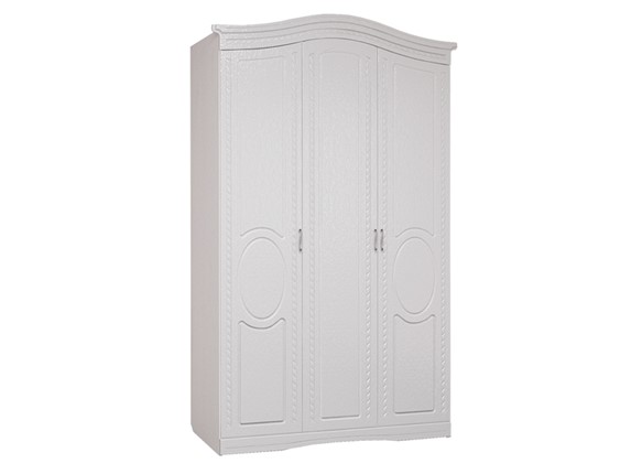 Шкаф трехдверный Гертруда, М2, белая лиственница/ясень жемчужный в Орле - изображение
