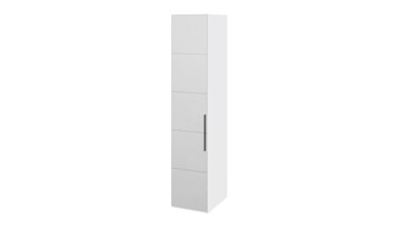 Распашной шкаф Наоми с зеркальной дверью правый, цвет Белый глянец СМ-208.07.02 R в Орле