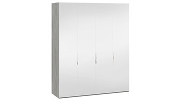Шкаф для одежды Эмбер СМ-348.07.012 (Дуб Гамильтон/Белый глянец) в Орле