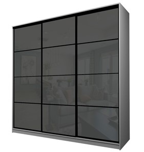 Шкаф MAX МШ-27-6-24/2-222, Профиль Черный/Цвет Серый/с темно-серой пленкой Oracal в Орле