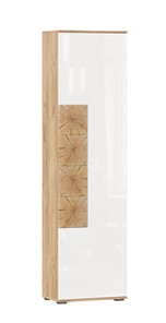 Шкаф одностворчатый Фиджи с декоративными накладками 659.300, Дуб Золотой/Белый в Орле