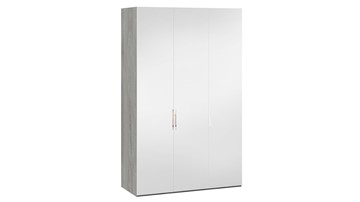 Шкаф для одежды Эмбер СМ-348.07.009 (Дуб Гамильтон/Белый глянец) в Орле