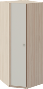 Распашной угловой шкаф Глэдис М21 (Шимо светлый/Белый текстурный) в Орле - предосмотр