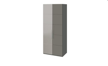 Шкаф Наоми с 1 зеркальной левой дверью, цвет Фон серый, Джут СМ-208.07.04 L в Орле