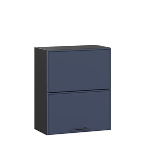 Шкаф горизонтальный на кухню 600 комбинированный Индиго ЛД 298.970.000.167, Чёрный/Тёмно-синий в Орле