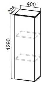 Кухонный пенал-надстройка Стайл, ПН400(720/296), МДФ в Орле