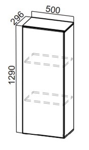 Шкаф-надстройка Стайл, ПН500(720/296), МДФ в Орле