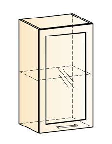 Шкаф навесной Яна L400 Н720 (1 дв. рам.) в Орле