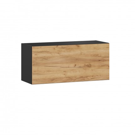 Кухонный шкаф 800 горизонтальный, Шервуд, ЛД 281.750.000.045, дуб золотой/черный в Орле - изображение