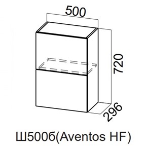 Распашной кухонный шкаф Модерн New барный, Ш500б(Aventos HF)/720, МДФ в Орле