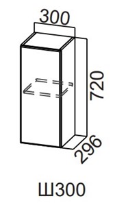 Кухонный шкаф Модерн New, Ш300/720, МДФ в Орле