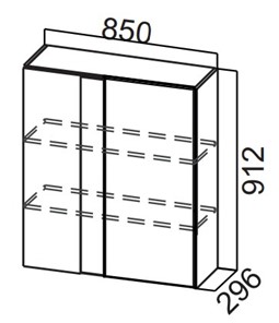 Кухонный угловой шкаф Стайл, Ш850у/912, МДФ в Орле