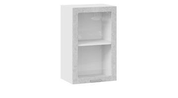 Навесной кухонный шкаф Гранита 1В45С (Белый/Бетон снежный) в Орле