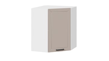 Навесной кухонный  угловой шкаф Лорас 1В6У (Белый/Холст латте) в Орле