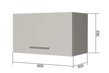 Шкаф на кухню В360, Белое гладкое Ламарти/Антрацит в Орле