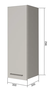 Кухонный навесной шкаф В9 30, Бетон пайн/Антрацит в Орле