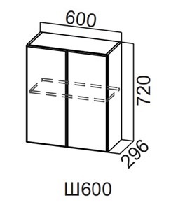 Кухонный навесной шкаф Вельвет Ш600/720 в Орле