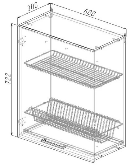 Кухонный шкаф ВС7 60, Антрацит/Антрацит в Орле - изображение 1