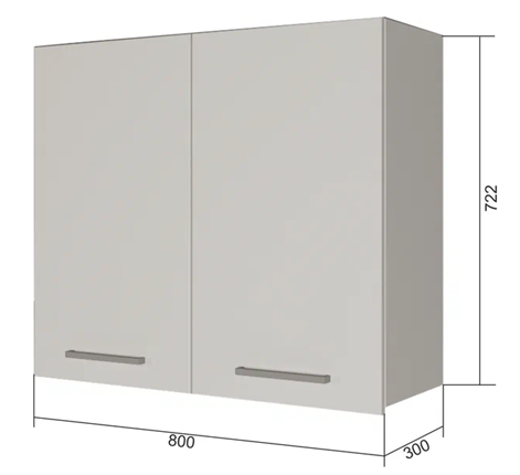 Кухонный шкаф ВС7 80, Сатин/Антрацит в Орле - изображение