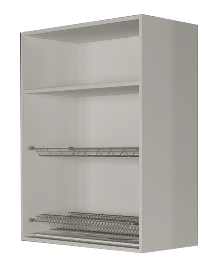 Шкаф с сушкой для посуды ВС9 80, МДФ Софт бирюза/Антрацит в Орле - изображение 1