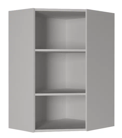 Угловой навесной шкаф ВУ9, Сатин/Белый в Орле - изображение 1