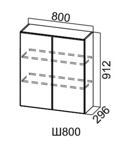 Кухонный шкаф Модус, Ш800/912, цемент светлый в Орле