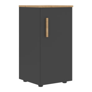 Шкаф колонна низкий с глухой правой дверью FORTA Графит-Дуб Гамильтон  FLC 40.1 (R) (399х404х801) в Орле
