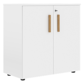 Шкаф широкий низкий с малыми дверцами FORTA Белый FLC 80.1(Z) (798х404х801) в Орле