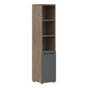 Шкаф колонка с глухой нижней дверью MORRIS TREND Антрацит/Кария Пальмира MHC 42.5 (429х423х1956) в Орле