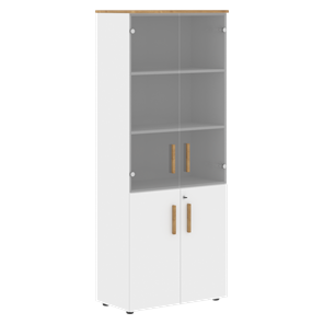 Шкаф комбинированный FORTA Белый-Дуб Гамильтон FHC 80.2(Z) (798х404х1965) в Орле